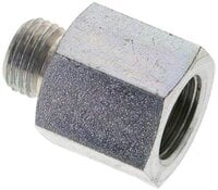 Złączka hydrauliczna prosta, pierścieniowa G 3/8"-8 L (M14x1,5), stal ocynkowana