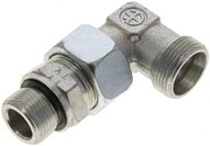 Kolanko hydrauliczne 90 st., nastawne, gwint M 22x1,5-18 L (M26x1,5), stal ocynkowana