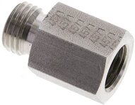 Złączka hydrauliczna prosta, pierścieniowa G 1/4"-8 L (M14x1,5), stal nierdzewna