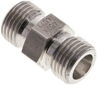 Złączka hydrauliczna prosta, gwintowana 8 S (M16x1,5), stal nierdzewna