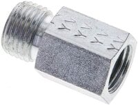 Złączka hydrauliczna prosta, redukcyjna GZ/GW, M 14x1,5-8 S (M16x1,5), stal ocynkowana