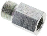 Złączka hydrauliczna prosta, pierścieniowa G 1/4"-8 S (M16x1,5), stal ocynkowana