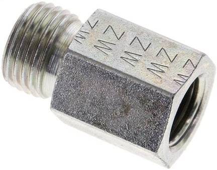 Złączka hydrauliczna prosta, pierścieniowa G 1/4"-10 L (M16x1,5), stal ocynkowana