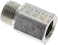 Złączka hydrauliczna prosta, pierścieniowa G 1/4"-10 L (M16x1,5), stal ocynkowana