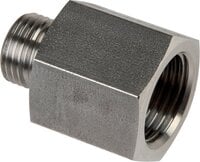 Złączka hydrauliczna prosta, pierścieniowa G 1/4"-8 S (M16x1,5), stal nierdzewna