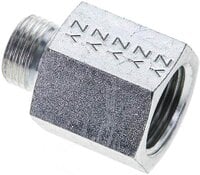 Złączka hydrauliczna prosta, pierścieniowa G 1/2"-10 L (M16x1,5), stal ocynkowana