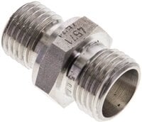 Złączka hydrauliczna prosta, gwint M 14x1,5-10 L (M16x1,5), stal nierdzewna