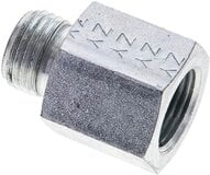 Złączka hydrauliczna prosta, pierścieniowa G 3/8"-10 L (M16x1,5), stal ocynkowana