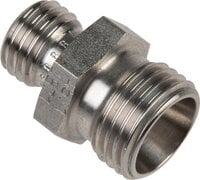 Złączka hydrauliczna prosta, redukcyjna, 20 S (M30x2)-12 S (M20x1,5), stal nierdzewna