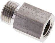 Złączka hydrauliczna prosta, pierścieniowa G 1/4"-10 L (M16x1,5), stal nierdzewna