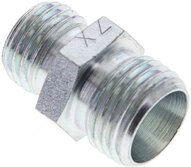 Złączka hydrauliczna prosta, redukcyjna, 10 L (M16x1,5)-8 L (M14x1,5), stal ocynkowana