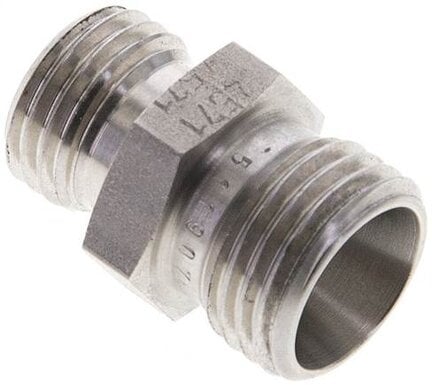Złączka hydrauliczna prosta, redukcyjna, 10 L (M16x1,5)-8 L (M14x1,5), stal nierdzewna