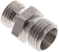 Złączka hydrauliczna prosta, redukcyjna, 10 L (M16x1,5)-8 L (M14x1,5), stal nierdzewna