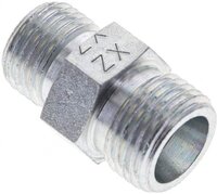 Złączka hydrauliczna prosta, redukcyjna, 10 S (M18x1,5)-8 S (M16x1,5), stal ocynkowana