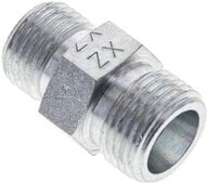 Złączka hydrauliczna prosta, redukcyjna, 10 S (M18x1,5)-8 S (M16x1,5), stal ocynkowana