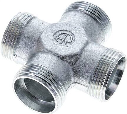 Czwórnik hydrauliczny, gwintowany, 28 L (M36x2), stal ocynkowana