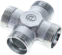 Czwórnik hydrauliczny, gwintowany, 28 L (M36x2), stal ocynkowana