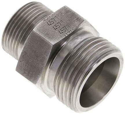 Złączka hydrauliczna prosta, redukcyjna, 20 S (M30x2)-16 S (M24x1,5), stal nierdzewna