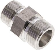 Złączka hydrauliczna prosta, redukcyjna, 10 S (M18x1,5)-8 S (M16x1,5), stal nierdzewna