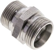 Złączka hydrauliczna prosta, gwint G 3/4"-22 L (M30x2), stal nierdzewna