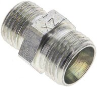 Złączka hydrauliczna prosta, redukcyjna, 12 L (M18x1,5)-10 L (M16x1,5), stal ocynkowana