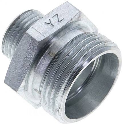 Złączka hydrauliczna prosta, redukcyjna, 22 L (M30x2)-12 L (M18x1,5), stal ocynkowana
