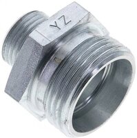 Złączka hydrauliczna prosta, redukcyjna, 22 L (M30x2)-12 L (M18x1,5), stal ocynkowana