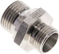 Złączka hydrauliczna prosta, gwint G 1/2"-12 L (M18x1,5), stal nierdzewna