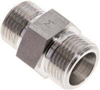 Złączka hydrauliczna prosta, redukcyjna, 12 S (M20x1,5)-10 S (M18x1,5), stal nierdzewna