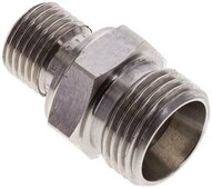 Złączka hydrauliczna prosta, gwint G 1/4"-12 L (M18x1,5), stal nierdzewna