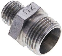 Złączka hydrauliczna prosta, redukcyjna, 12 L (M18x1,5)-6 L (M12x1,5), stal ocynkowana