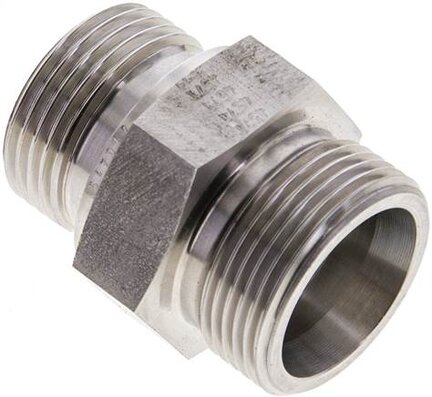 Złączka hydrauliczna prosta, gwint G 1"-25 S (M36x2), stal nierdzewna
