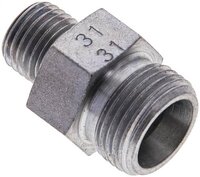 Złączka hydrauliczna prosta, redukcyjna, 12 S (M20x1,5)-6 S (M14x1,5), stal ocynkowana