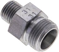 Złączka hydrauliczna prosta, redukcyjna, 12 S (M20x1,5)-6 S (M14x1,5), stal ocynkowana