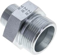 Złączka hydrauliczna prosta, redukcyjna, 25 S (M36x2)-16 S (M24x1,5), stal ocynkowana