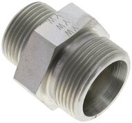 Złączka hydrauliczna prosta, redukcyjna, 25 S (M36x2)-20 S (M30x2), stal ocynkowana