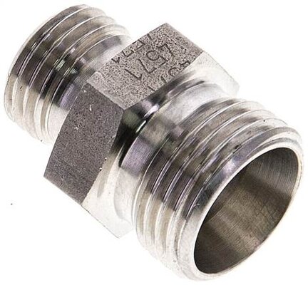Złączka hydrauliczna prosta, redukcyjna, 12 L (M18x1,5)-8 L (M14x1,5), stal nierdzewna
