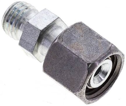 Złączka prosta hydrauliczna, redukcyjna, 10 L-6 L (M12x1,5), stal ocynkowana