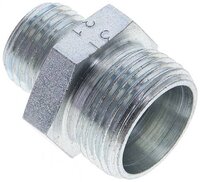 Złączka hydrauliczna prosta, redukcyjna, 15 L (M22x1,5)-10 L (M16x1,5), stal ocynkowana