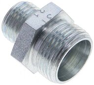 Złączka hydrauliczna prosta, redukcyjna, 15 L (M22x1,5)-10 L (M16x1,5), stal ocynkowana