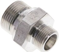 Złączka hydrauliczna prosta, uszczelnienie elastomerowe, gwint G 3/4"-12 S (M20x1,5), z podkładką, stal nierdzewna