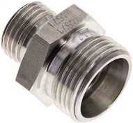 Złączka hydrauliczna prosta, redukcyjna, 15 L (M22x1,5)-10 L (M16x1,5), stal nierdzewna