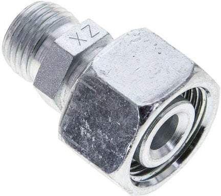Złączka prosta hydrauliczna, redukcyjna, 15 L-10 L (M16x1,5), stal ocynkowana