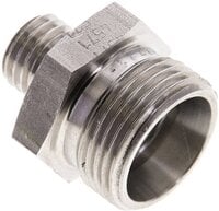 Złączka hydrauliczna prosta, redukcyjna, 15 L (M22x1,5)-6 L (M12x1,5), stal nierdzewna