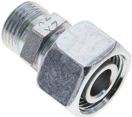 Złączka prosta hydrauliczna, redukcyjna, 15 L-12 L (M18x1,5), stal ocynkowana