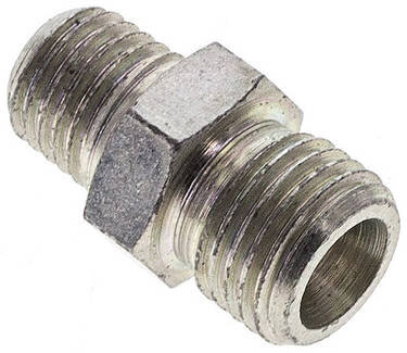 Złączka hydrauliczna prosta, gwint M 8x1 (stożkowy)-5 LL (M10x1), stal ocynkowana
