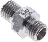 Złączka hydrauliczna prosta, gwint M 12x1,5-6 L (M12x1,5), stal ocynkowana