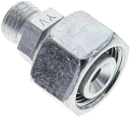 Złączka prosta hydrauliczna, redukcyjna, 15 L-8 L (M14x1,5), stal ocynkowana