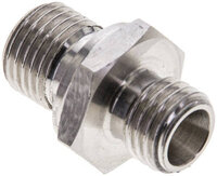 Złączka hydrauliczna prosta, gwint G 1/4"-6 L (M12x1,5), stal nierdzewna