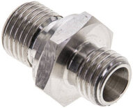 Złączka hydrauliczna prosta, gwint G 1/4"-6 L (M12x1,5), stal nierdzewna